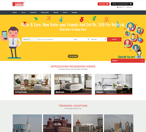RoomSoom Rental Website